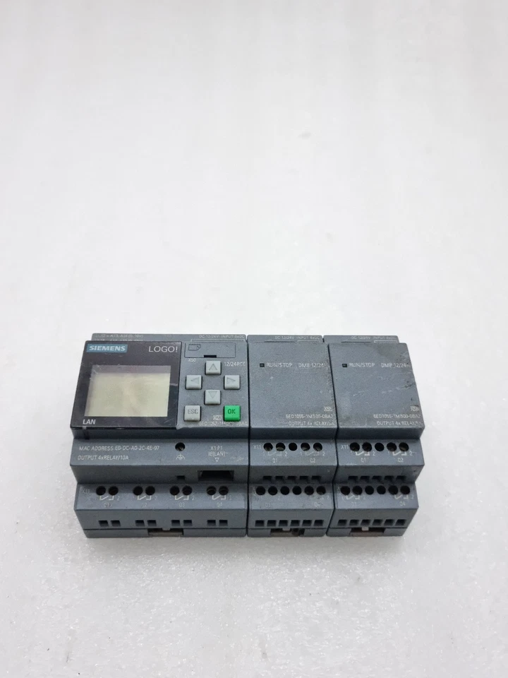 Siemens 6ED1052-1MD08-0BA0 Logo + 6ED1055-1MB00-0BA2 + 6ED1055-1MB00-0BA2 Module